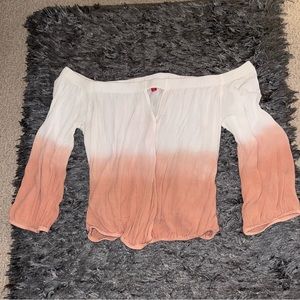 GUESS ombré peach top